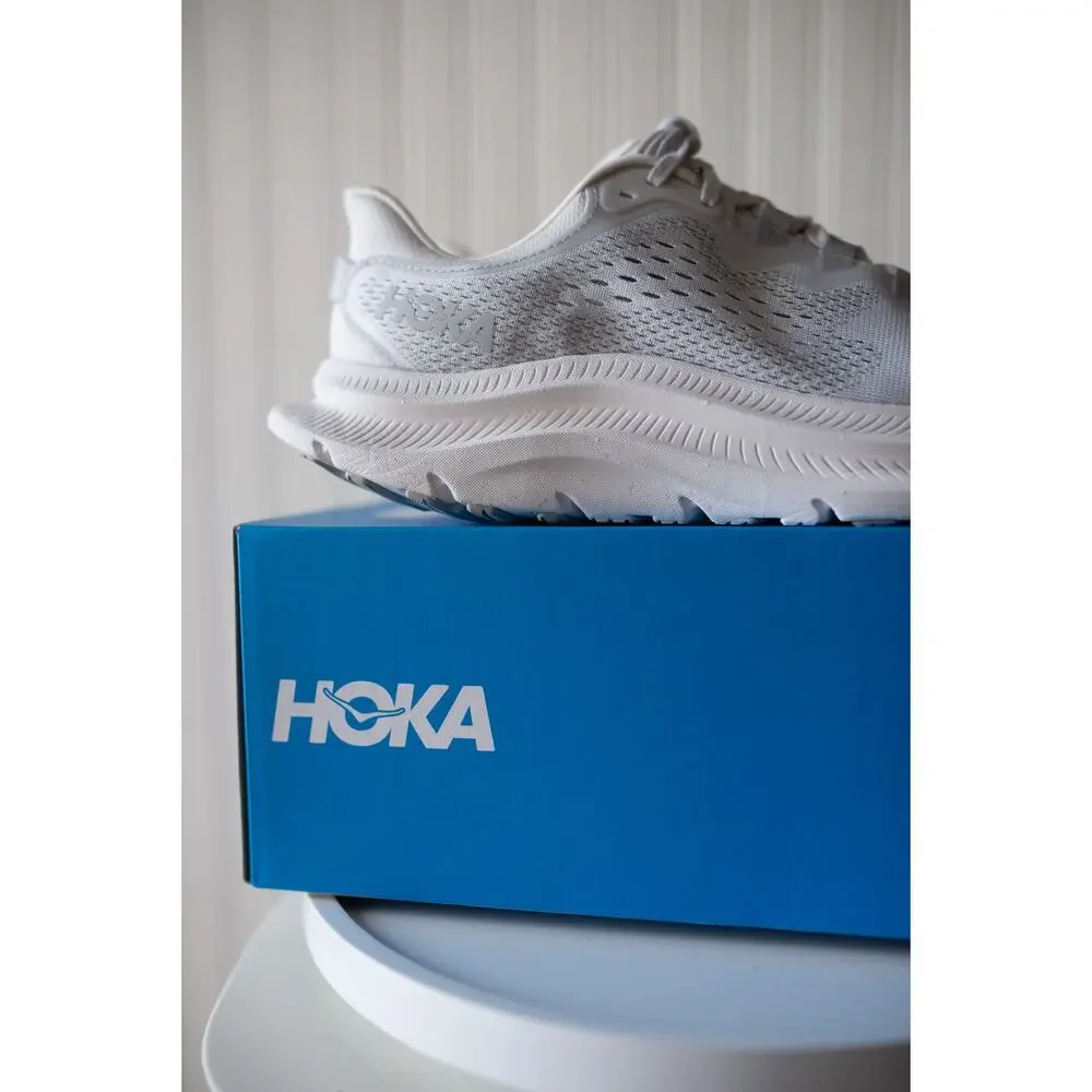HOKA Kawana 2 Trainers 8 Alabaster Cosmic Grey - Picture 4 of 7